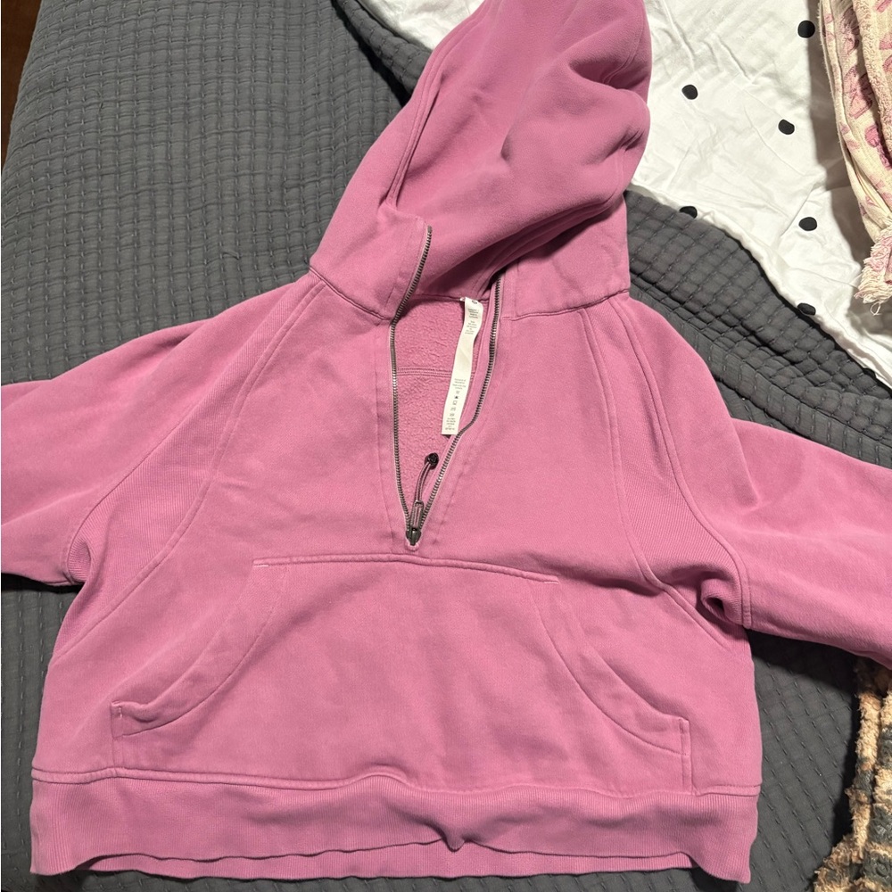 Lululemon Pink Half-Zip Hoodie M/L
